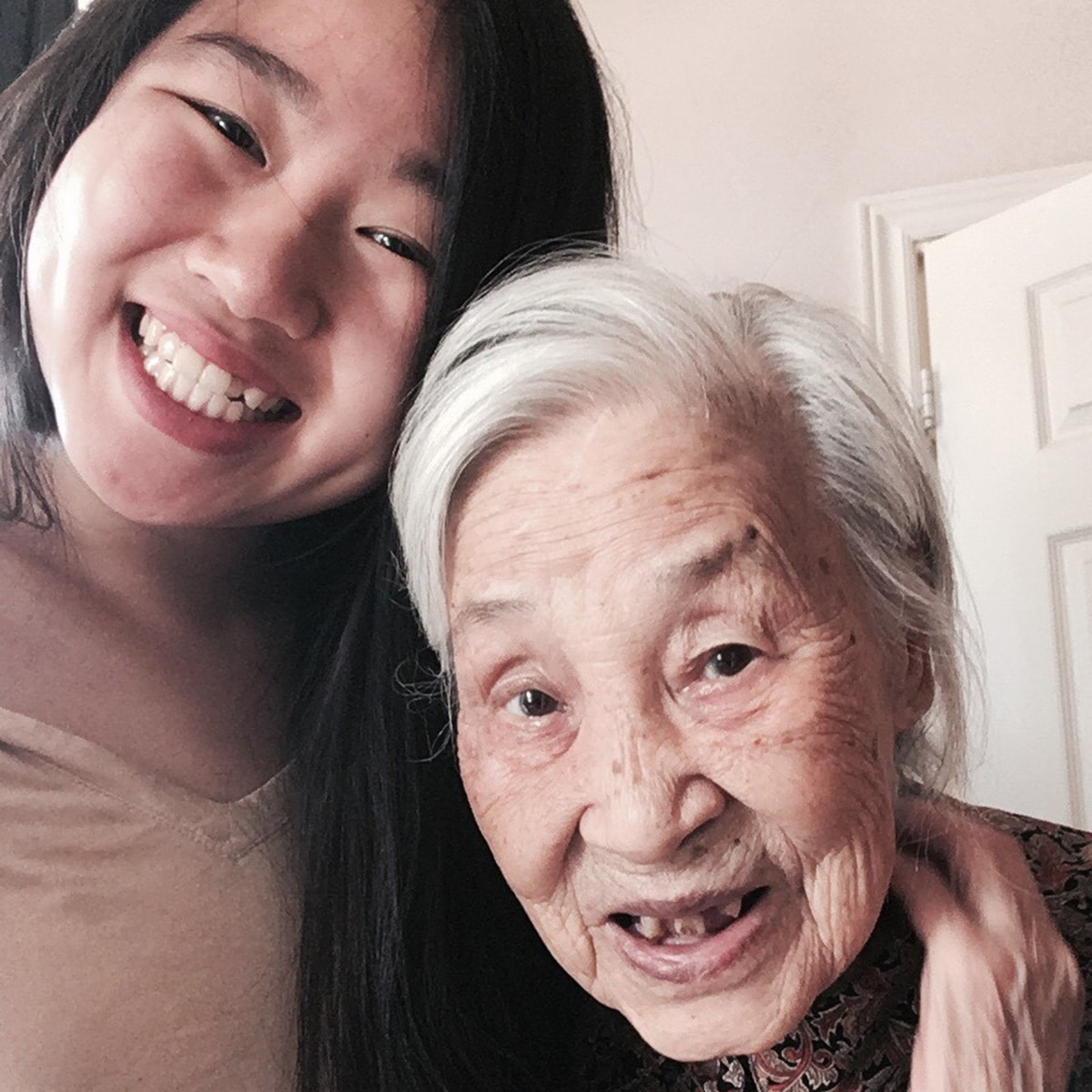 Naomi Wong and her great-grandmother