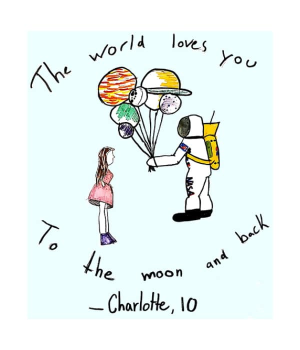 The World Loves You To The Moon And Back - Message of Gratitude from Charlotte