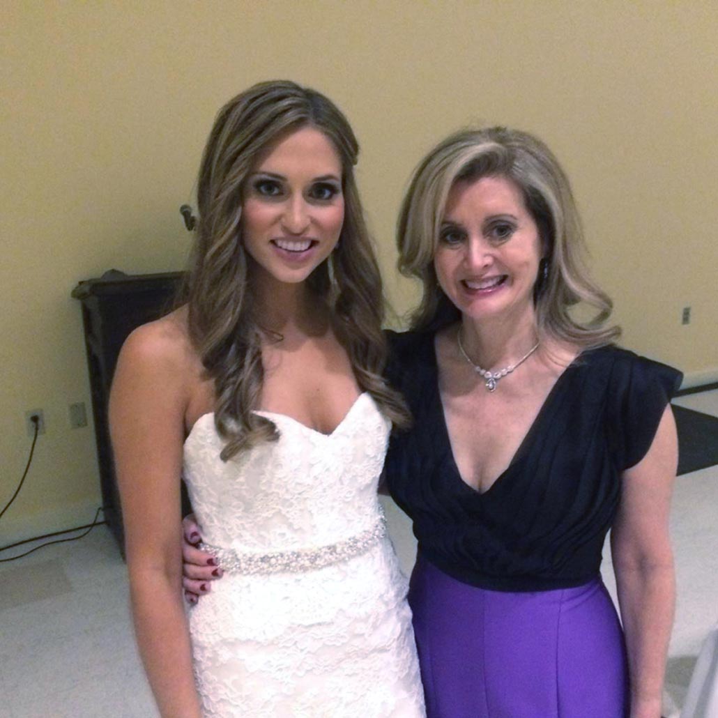 Judith with her daughter