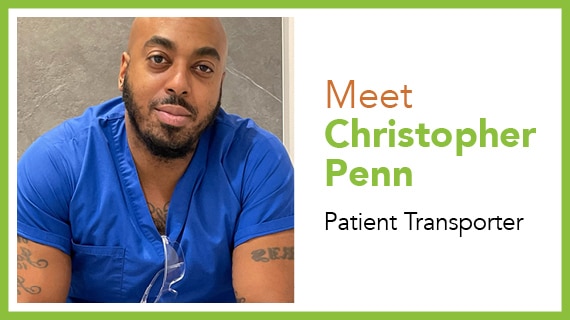 Christopher Penn, Patient Transporter, North York General Hospital