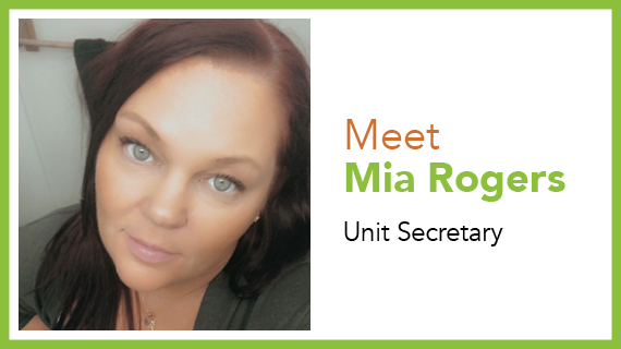 Mia Rogers, Unit Secretary, North York General Hospital