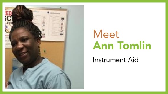 Meet Ann Tomlin, Instrument Aid, North York General