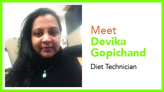 Devika Gopichand, Diet Technician, North York General Hospital